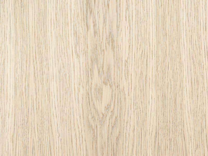 A photograph of a white oak countertop with its tightly-packed grain pattern and light appearance.