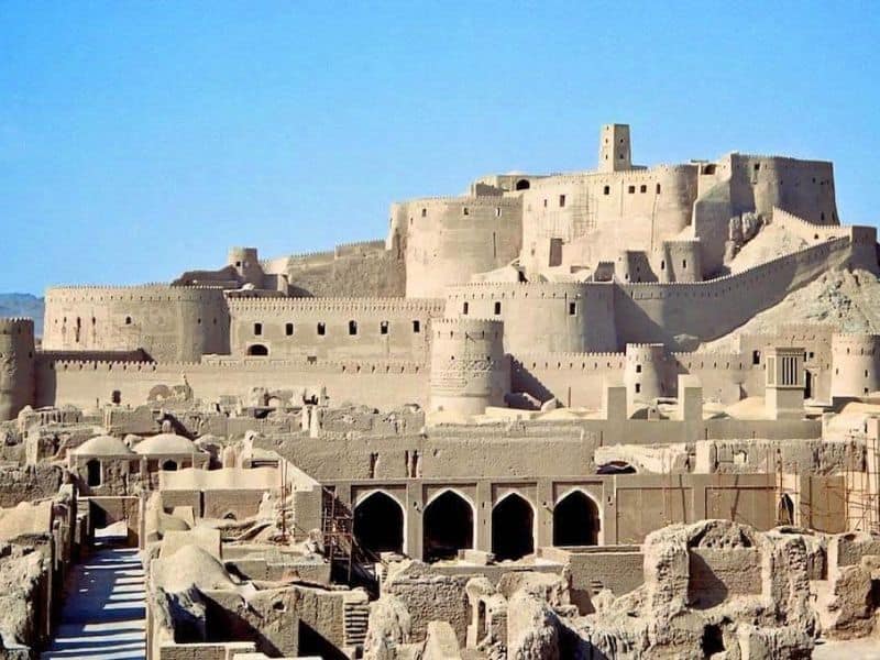 A photograph of the adobe building Arg-é Bam, Iran.