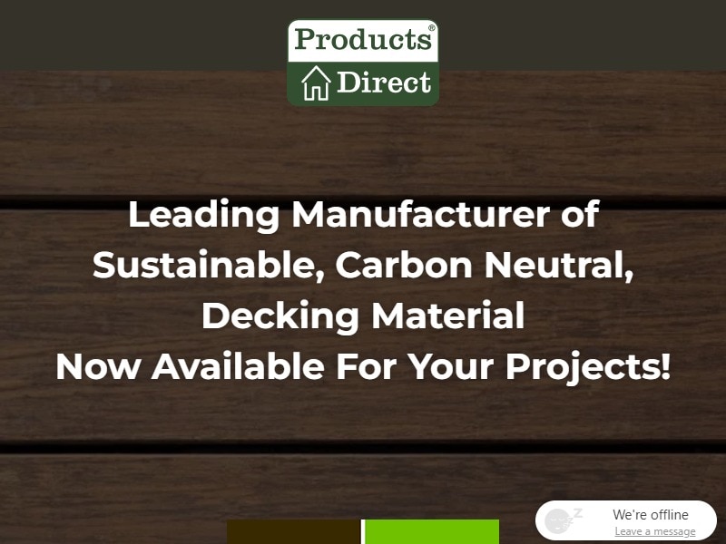 A screenshot of the Moso Bamboo Products website.