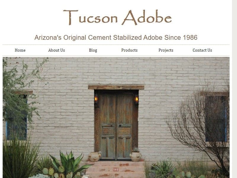 A screenshot of the Tucson Adobe website.