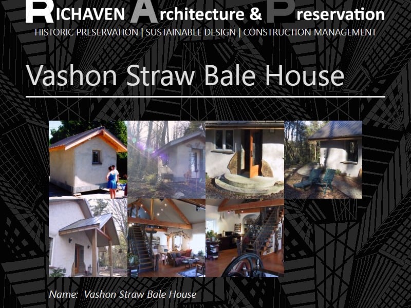 A screenshot of the Richaven Architecture and Preservation website.