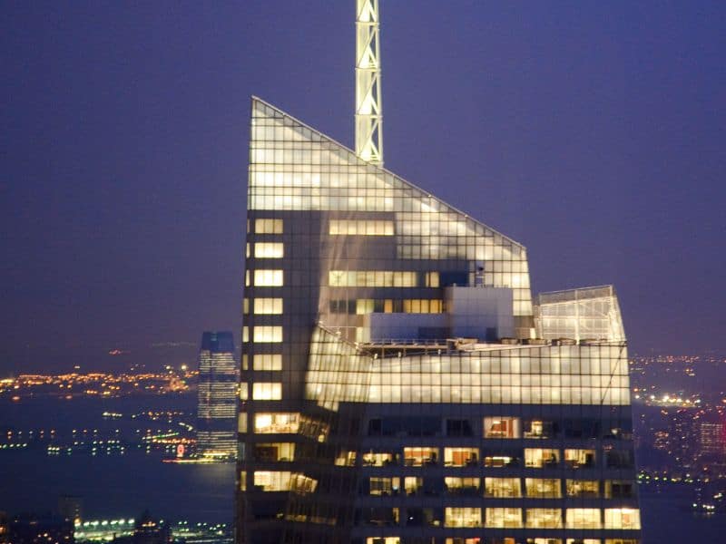 A photograph of the Bank of America Tower.