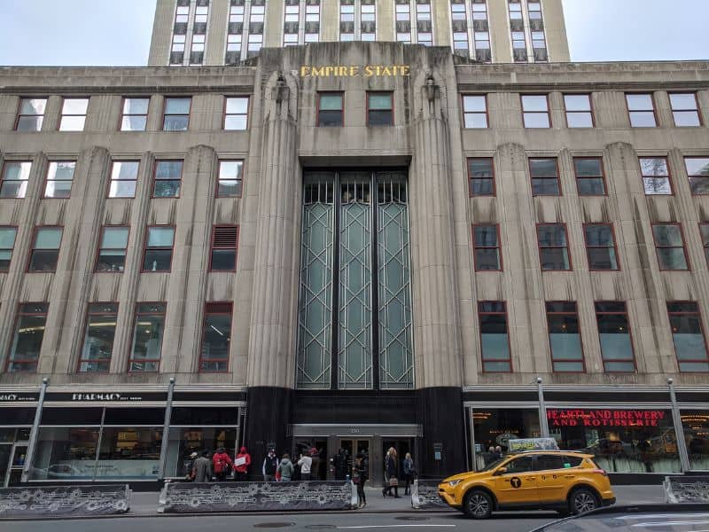 A photograph of the Empire State Building.