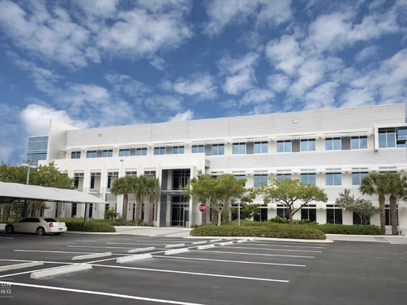 A photograph of the Lynn Financial Center Office Buildings.