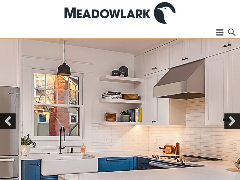 A screenshot of the Meadowlark website.