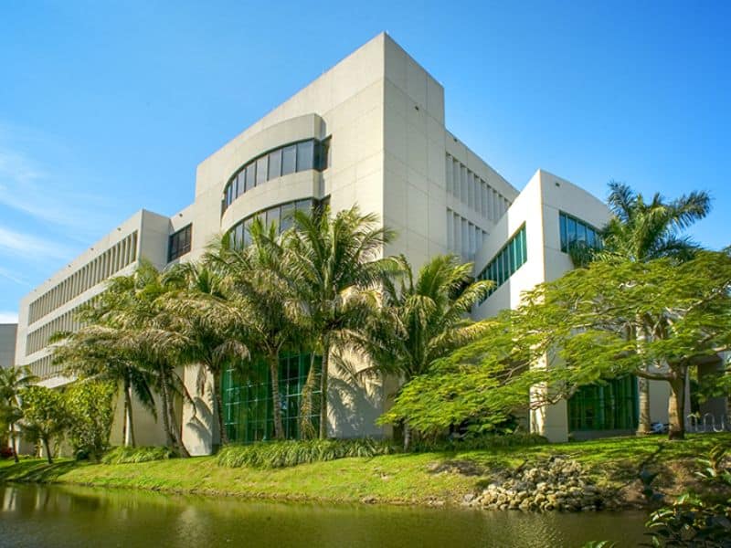 A photograph of the Miami Herbert Business School.