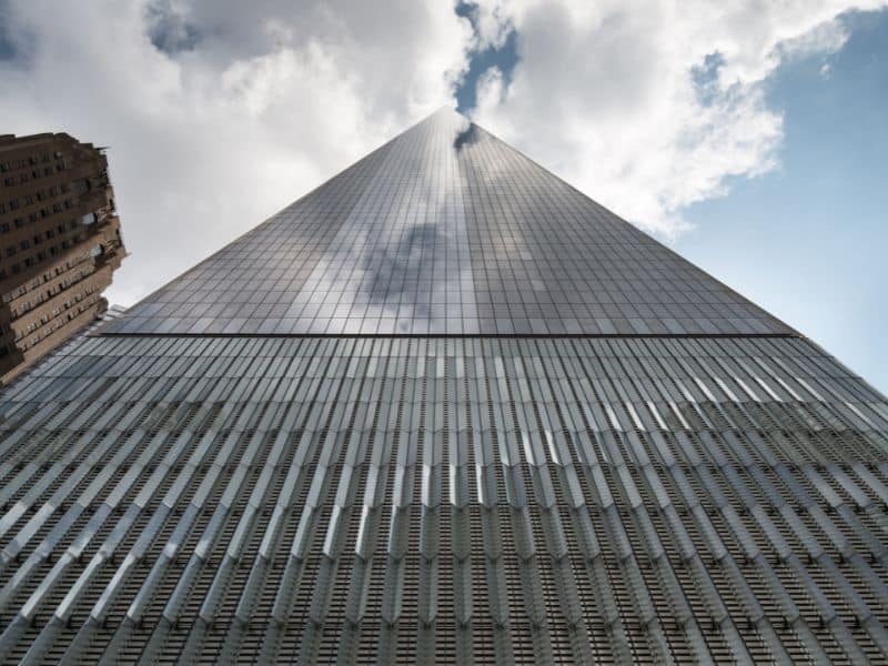 A photograph of One World Trade Center.