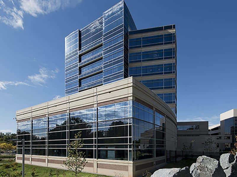 A photograph of Fairfax County Public Safety Headquarters.