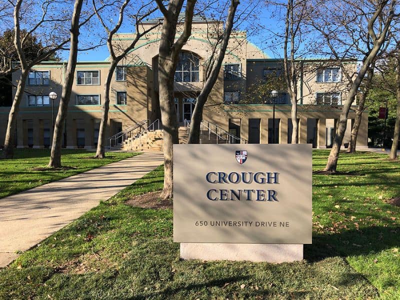 A photograph of The Crough Center.