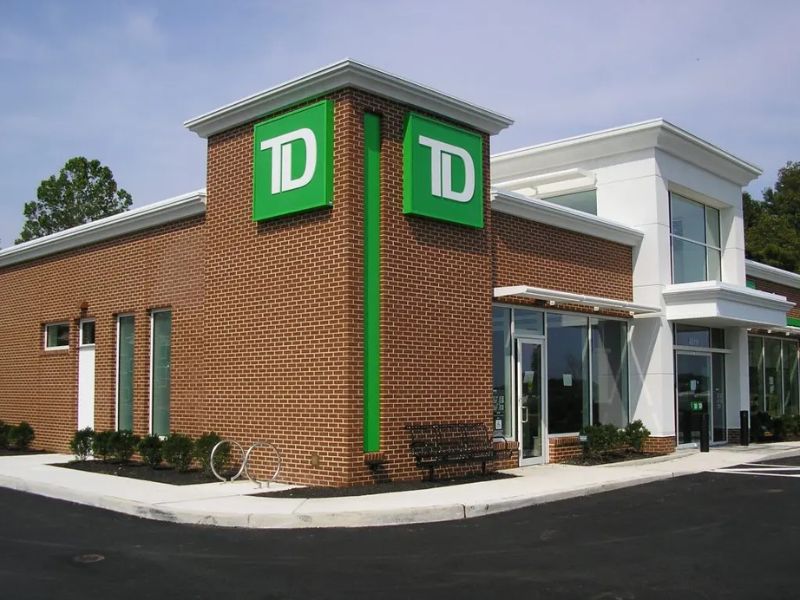 A photograph of TD Bank.

