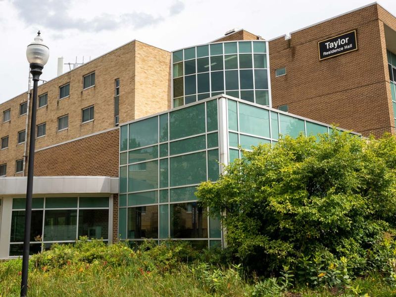 A photograph of the Taylor Residence Hall.