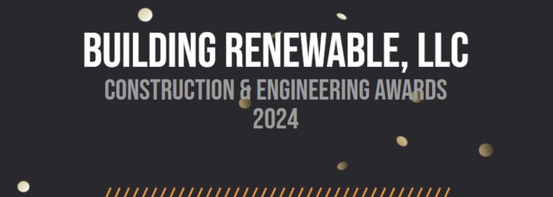 Building Renewable Won the Build Construction and Engineering Awards - Green Construction Excellence Award 2024. This is the logo for the award.